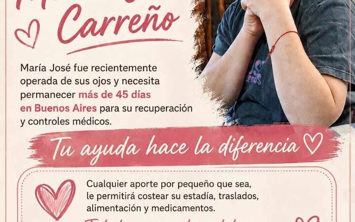 Una vecina de Lago Puelo pide ayuda para afrontar los gastos de un complejo tratamiento oftalmológico en Buenos Aires